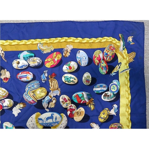 Hermes Silk Scarf with Nautical Motifs - Picture 3 of 12